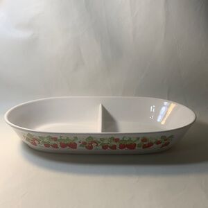 Strawberry Patch Divided Bake Serve Store Bakeware